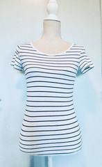 Witte T-shirt 36S, Kleding | Dames, T-shirts, Blauw, H&M, Ophalen of Verzenden, Zo goed als nieuw