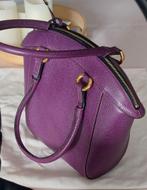 DELVAUX handtas CASSIS paars met certificaat, Ophalen of Verzenden, Zo goed als nieuw, Paars, Handtas