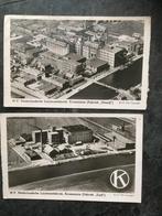 2 cartes de Krommenie - Usine néerlandaise de linoléum, Collections, Cartes postales | Pays-Bas, Enlèvement ou Envoi