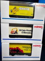 3355. Lot de 3 wagons porte-container H0 Märklin., Enlèvement ou Envoi, Comme neuf, Wagon, Märklin