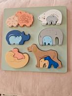Houten inlegpuzzel dieren, Ophalen of Verzenden, Zo goed als nieuw