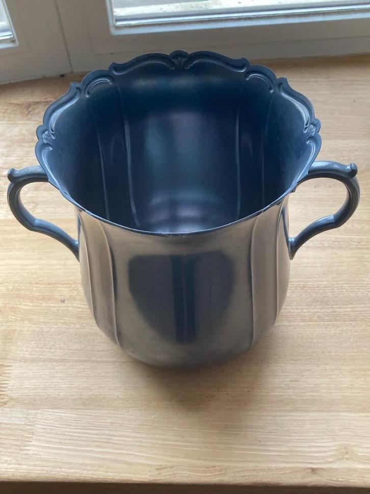 Antieke verzilverde champagne emmer van Wellner, Antiek en Kunst, Antiek | Keukengerei, Ophalen