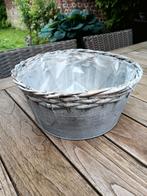 Zinken kruiden of bloembak, Overige materialen, Mand, Rond, Ophalen of Verzenden