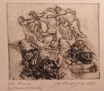 Jos Verdegem  Ets, Antiek en Kunst, Kunst | Etsen en Gravures, Ophalen of Verzenden