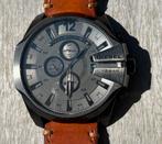 Diesel herenhorloge - leren band, 10 ATM waterdicht, Overige merken, Overige materialen, Leer, Polshorloge