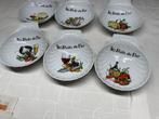 6 schaaltjes porcelaine du val du cher, Ophalen