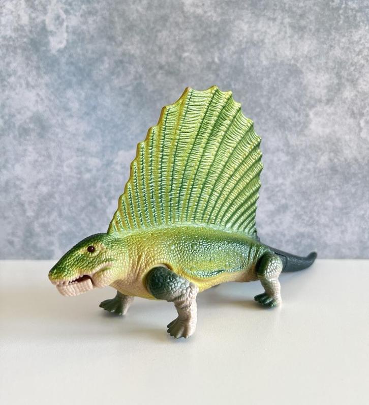 Figurine Dino-Riders Dimetrodon - Tyco 1988 ou 1990, Collections, Statues & Figurines, Utilisé, Animal, Enlèvement ou Envoi