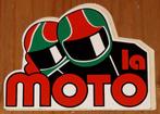 Vintage sticker la moto retro autocollant, Comme neuf, Voiture ou Moto, Enlèvement ou Envoi