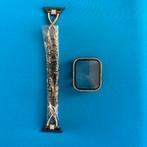 Armband + beschermglas apple wach 8 44mm, Ophalen, Gebruikt, Zwart, IOS