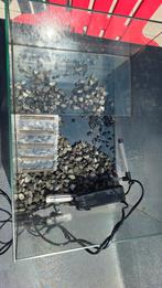 Terrarium schildpad met glazen eiland, filter etc., Dieren en Toebehoren, Ophalen, Zo goed als nieuw