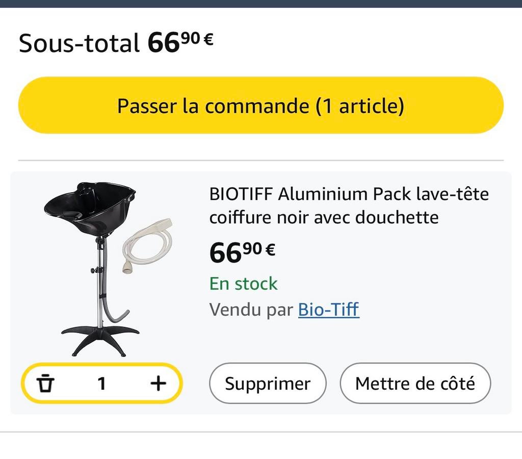 Bac lave tete coiffure avec douchette, Enlèvement, Neuf, Autres types