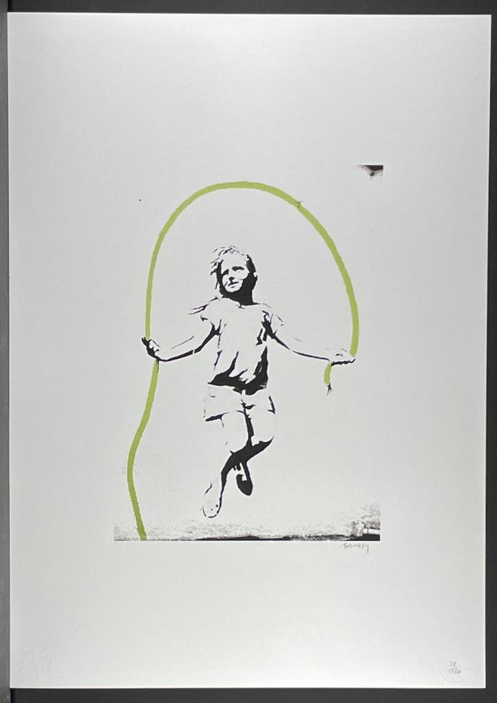 Banksy - Girl With Skipping Rope, Antiek en Kunst, Kunst | Litho's en Zeefdrukken, Ophalen of Verzenden