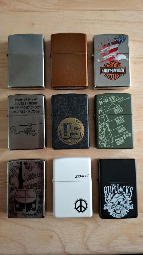 Zippo - à la pièce ou lot, Verzamelen, Militaria | Algemeen, Overige soorten, Overige typen, Ophalen