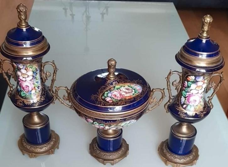 Antieke. Prachtige Tafereel set., Antiek en Kunst, Curiosa en Brocante, Verzenden