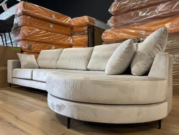 MEGA DEAL! Bank Bella TAUPE Velvet 345 x 150 cm Eric Kuster!