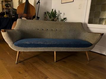 Vintage zetel (voor herstoffeer project), Trois personnes, Banc droit, Enlèvement, Utilisé