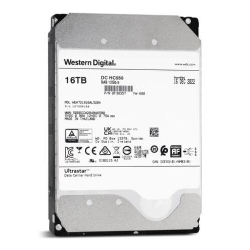 WD Ultrastar DC HC550 (SATA) (SE), 16 To, Informatique & Logiciels, Disques durs, Neuf, Desktop, Interne, SATA, Enlèvement ou Envoi