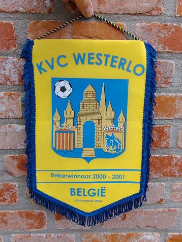 KVC Westerlo 2000s prachtige vintage voetbal vaandel beschikbaar voor biedingen