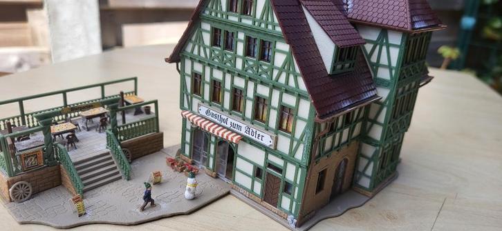 vollmer H0 1:87 mooi pension, Hobby en Vrije tijd, Modeltreinen | H0, Brug, Tunnel of Gebouw, Ophalen of Verzenden