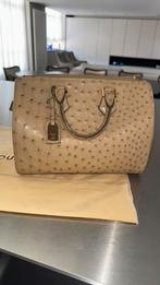 Prachtige louis vuitton speedy struisvogel leder nieuw, Ophalen of Verzenden, Nieuw, Beige, Handtas