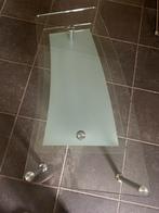 Design Tweedelige salontafel glas., Huis en Inrichting, Tafels | Salontafels, Ophalen, Zo goed als nieuw, Glas