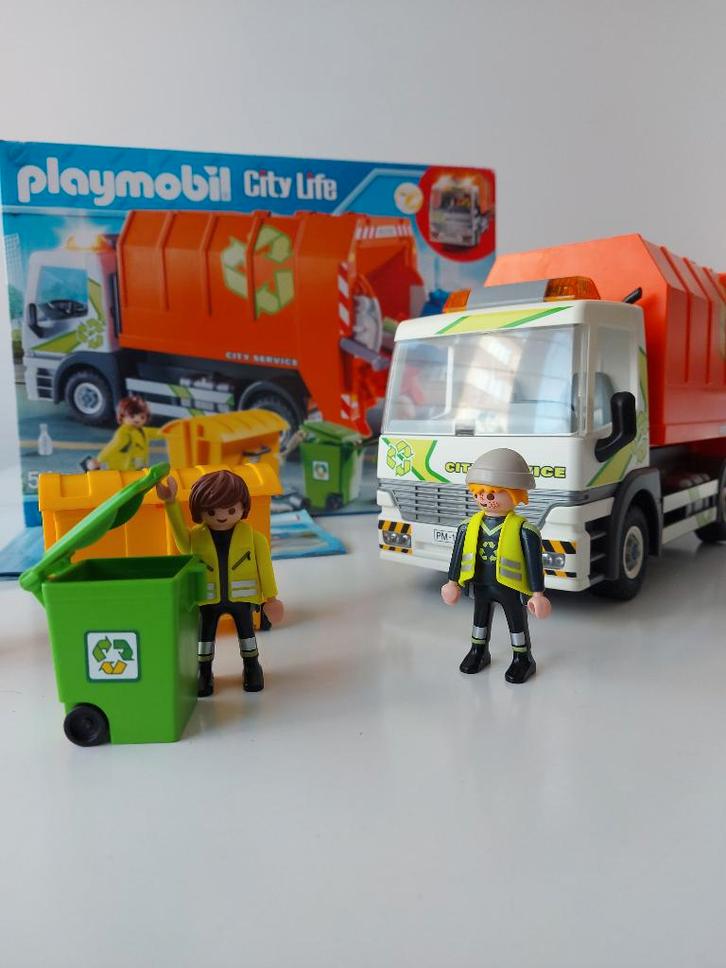 Playmobil City Life 70200 - Vuilnisrecyclingwagen, Kinderen en Baby's, Speelgoed | Playmobil, Gebruikt, Complete set, Ophalen of Verzenden