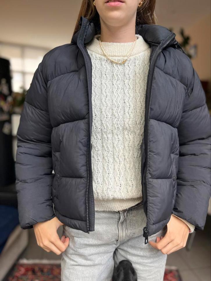 Zwarte puffer jas JBC, Kleding | Dames, Jassen | Winter, Zo goed als nieuw, Maat 36 (S), Zwart, Ophalen of Verzenden