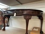 table grand bureau antique  bois pièds lion 5 tirettes, Enlèvement