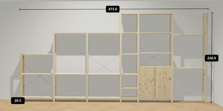 Ikea IVAR onderdelen | diepte 30cm, Huis en Inrichting, Kasten | Stellingkasten, Zo goed als nieuw, Ophalen