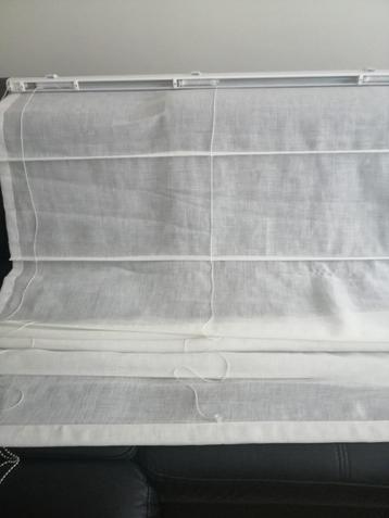 store gordijn gebroken wit H168 B214 in cassette  (#2) nieuw beschikbaar voor biedingen