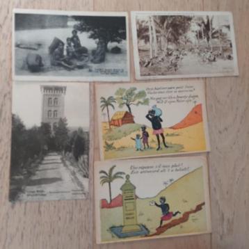 5 postkaarten Congo rond 1920 beschikbaar voor biedingen