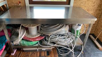 Inox tafel 70x160x82,5 beschikbaar voor biedingen