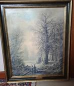 Schilderij, landschap van Clemens, 60x50, incl. kader, Ophalen