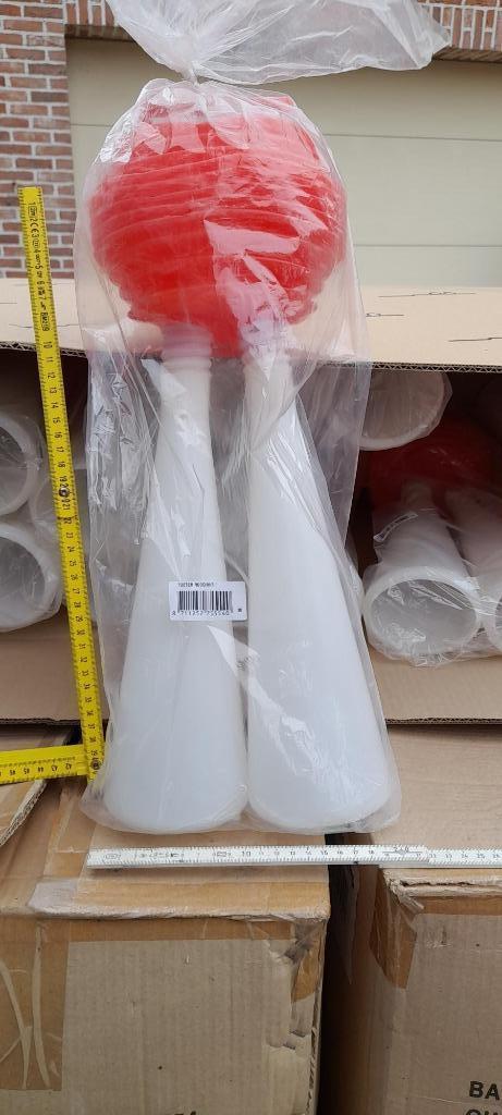 Manueel bedienbare claxons - toeters, groot - carnaval, Diversen, Rommelmarktspullen, Nieuw, Ophalen of Verzenden