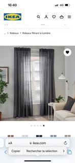 2 paires de Rideaux IKEA gris lin, Grijs, 100 tot 150 cm, Gebruikt, 200 cm of meer