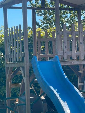 Speelhuis met schommels, Kinderen en Baby's, Speelgoed | Buiten | Speeltoestellen, Ophalen, Zo goed als nieuw, Glijbaan
