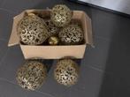 Lot grote Kerstballen goud, Ophalen, Gebruikt