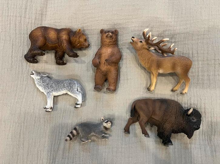 Schleich bosdieren set, Verzamelen, Dierenverzamelingen, Zo goed als nieuw, Beeldje of Figuurtje, Wild dier, Ophalen