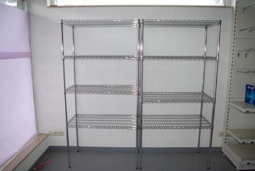 Étagère de rangement métallique avec 4 étagères 91,5 x 45,7, Huis en Inrichting, Woonaccessoires | Etagères, Zo goed als nieuw