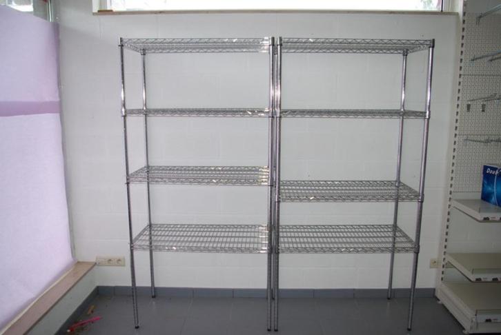 Étagère de rangement métallique avec 4 étagères 91,5 x 45,7, Huis en Inrichting, Woonaccessoires | Etagères, Zo goed als nieuw