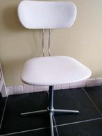 Vintage witte bureaustoel, Huis en Inrichting, Bureaustoelen, Ophalen, Gebruikt, Wit, Bureaustoel