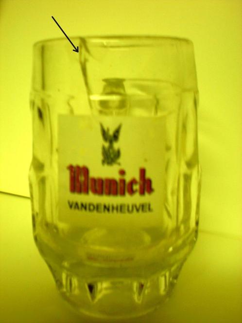 VANDENHEUVEL Munich  chope, Collections, Marques de bière, Utilisé, Chope(s), Enlèvement ou Envoi
