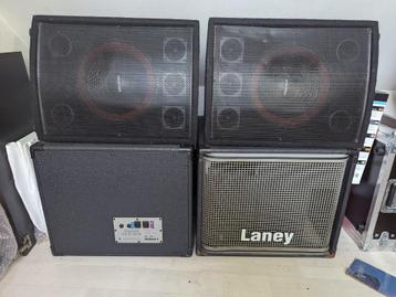 Matériel sono (baffles LANEY - ampli PHONIC), Enlèvement, Utilisé, 1000 watts ou plus, Sono