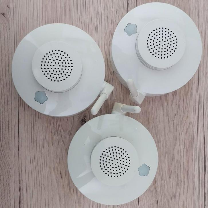 3 détecteurs de fumée Verisure, Doe-het-zelf en Bouw, Alarmsystemen, Gebruikt, Overige typen, Rook, Draadloos, Ophalen