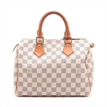 Sac à main Louis Vuitton Speedy 25, Enlèvement ou Envoi, Utilisé, Beige, Sac à main