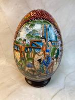 Œuf décoratif en porcelaine Satsuma peint à la main, Antiek en Kunst, Antiek | Porselein, Ophalen