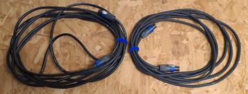 SPEAKON Luidsprekers Kabel Set Tasker  ( 6 mtr + 10 mtr )  beschikbaar voor biedingen