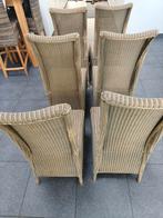 6 rotan stoelen voor woonkamer, Huis en Inrichting, Stoelen, Ophalen, Gebruikt, Riet of Rotan, Landelijk