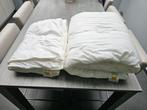 Winter/zomer donsdeken babybedje, Kinderen en Baby's, Ophalen, Zo goed als nieuw, Wit