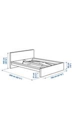 Bed malm 140cm, Ophalen, Zo goed als nieuw, Tweepersoons